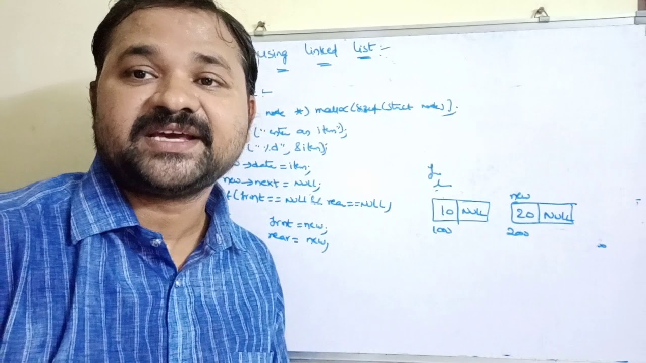 Queues using linked list