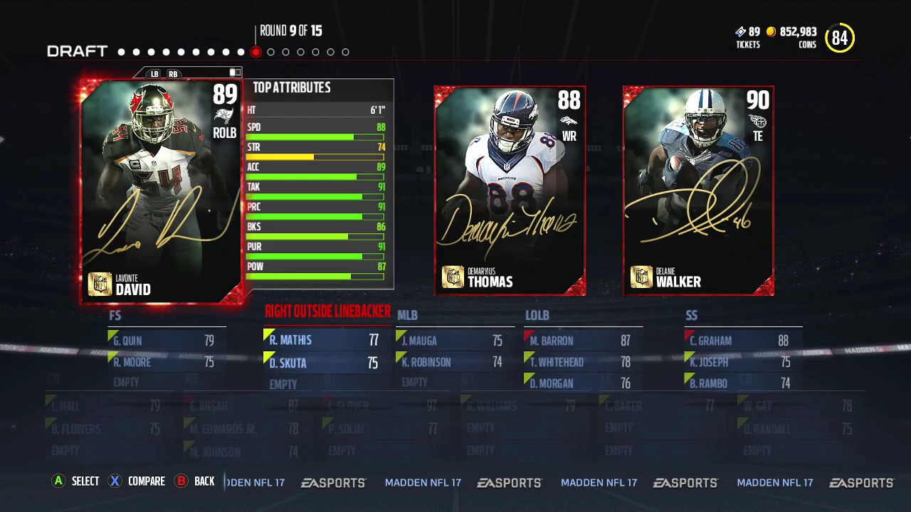 Chasing The Highest Overall Draft Ever! SO MANY LEGEND CHOICES! Madden 17 Draft Champions Draft