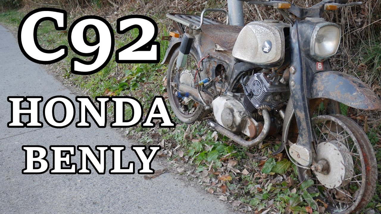 ホンダベンリィC92 とりあえずエンジンは・・・。このまま廃車体放置か!?  Honda Benly C92.... Will it be abandoned?