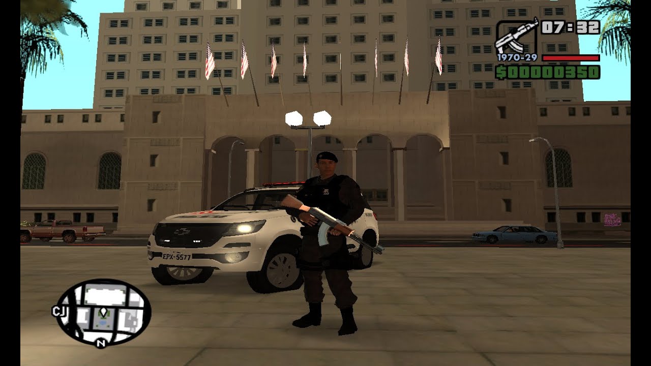 GTA San Andreas MODIFICADO #ep1 patrulhamento PELAS CIDADE...