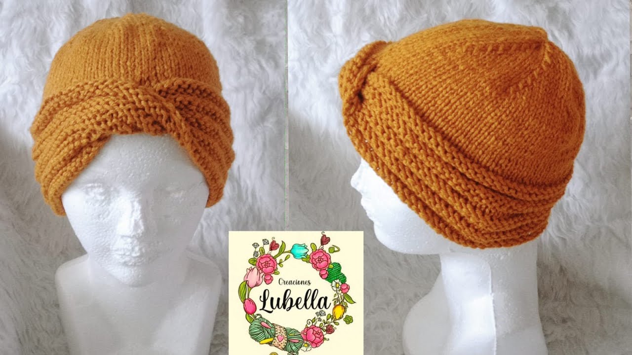 EL GORRO CRUZADO MÁS FÁCIL DE HACER #tutorial #tejidos #turbantes