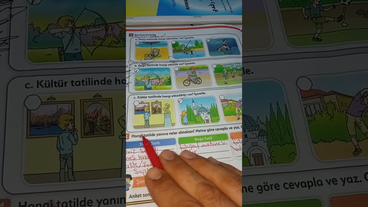 (التاسع)شرح تمارين الوحدة الخامسة والأخيرة من كتاب اللغة التركية للصف التاسع.