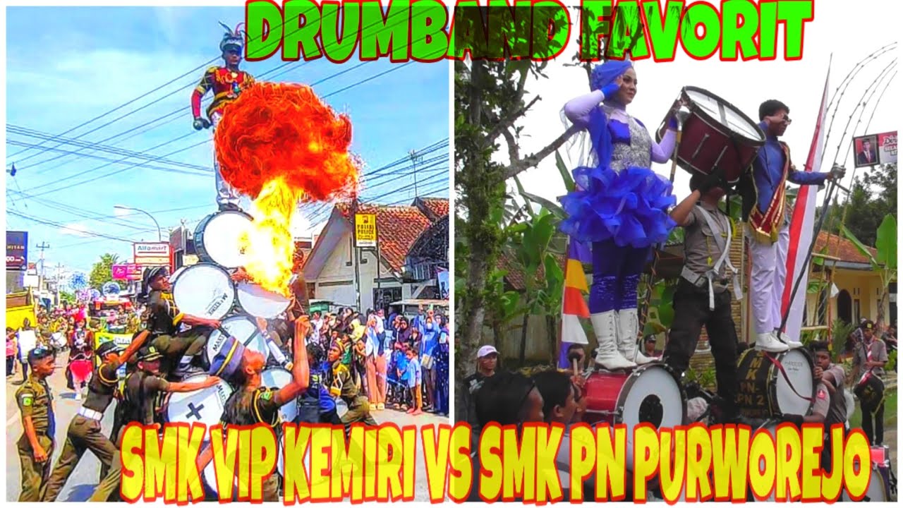 MANA YANG TERBAIK⁉️ DRUMBAND SMK VIP KEMIRI vs DRUMBAND SMK PN PURWOREJO‼️
