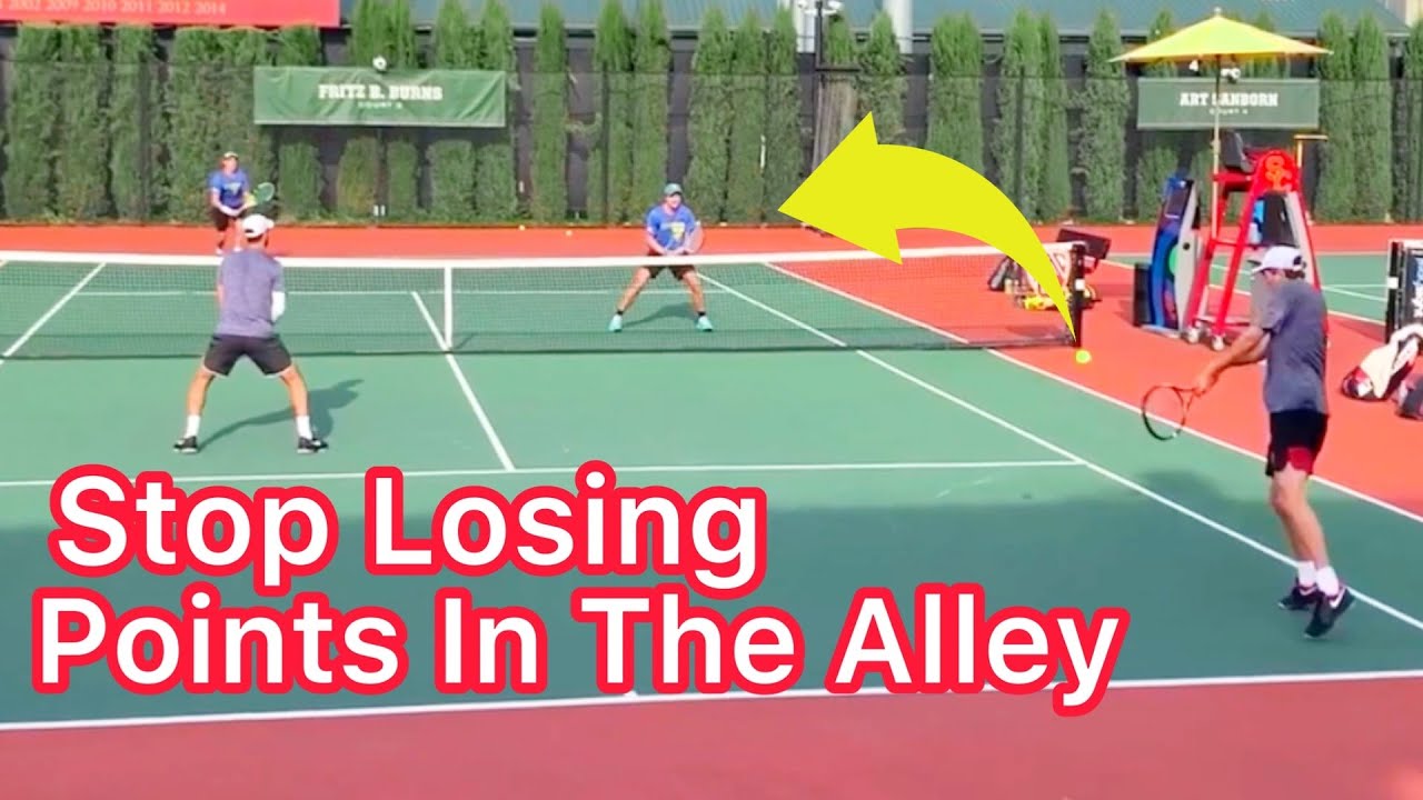Stop Getting Beaten Down The Alley! (Doubles Tennis Strategy Explained)