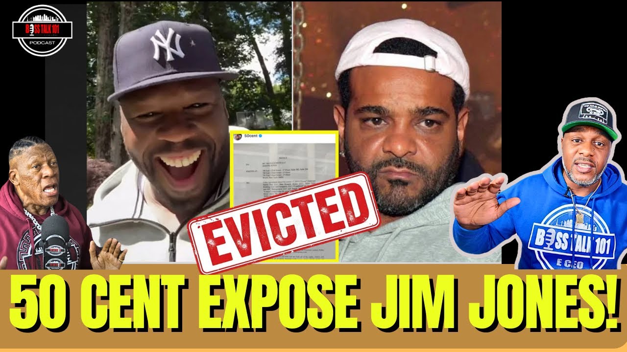 50 Cent Speak Out! Jim Jones! Evicted Locked Out Of His Podcast!