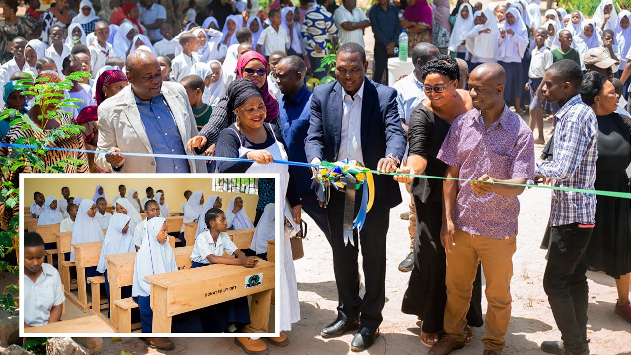 BODI YA MICHEZO YA KUBAHATISHA TANZANIA YATOA MSAADA WA MADARASA NA MADAWATI SHULE YA MSINGI RUFU
