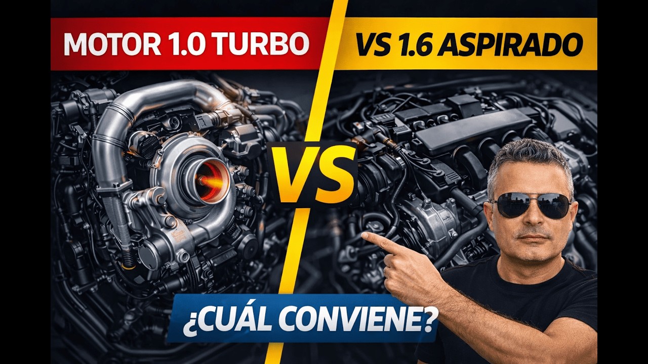 &iquest;Cu&aacute;l conviene para uso diario y mantenimiento Motor 1.0 Turbo vs 1.6 Aspirado