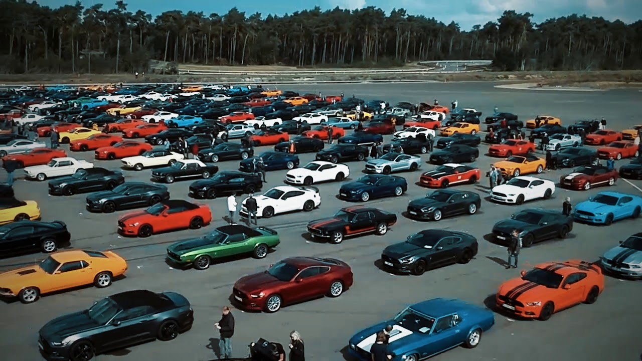 1001 Mustang Parade at Ford Lommel Proving Ground Belgium 7th September 2019