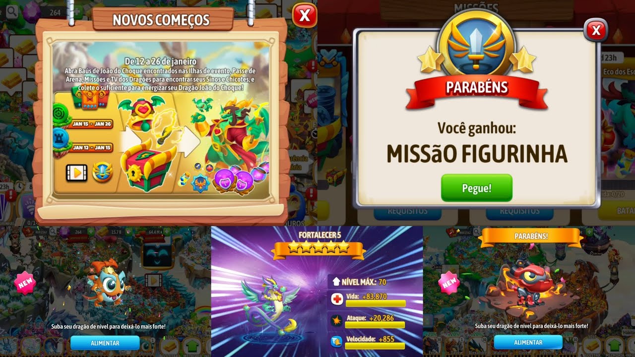 Dragon City - Novos Começos, 5ª da Vendaval Estrategista, Testei os Dois Dragões e Conclui a Missão