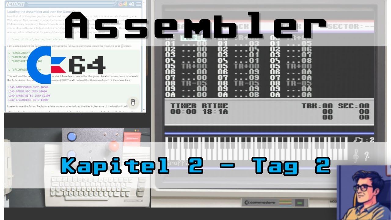 Lerne Assembler | Programmiere ein Spiel | Kapitel 2 - Tag 2