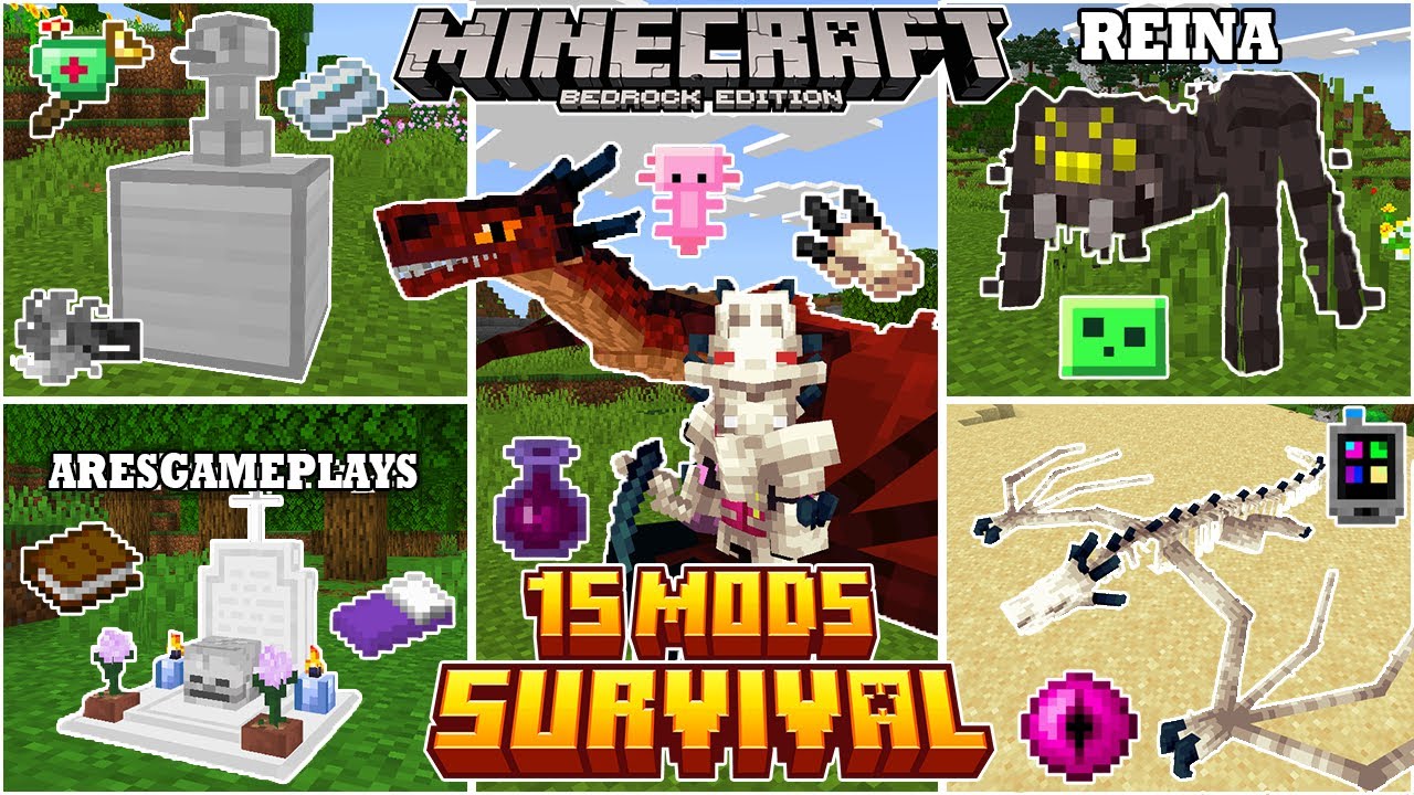 LOS 15 MEJORES MODS/ADDONS Para Minecraft PE/Bedrock 1.21 - 2026