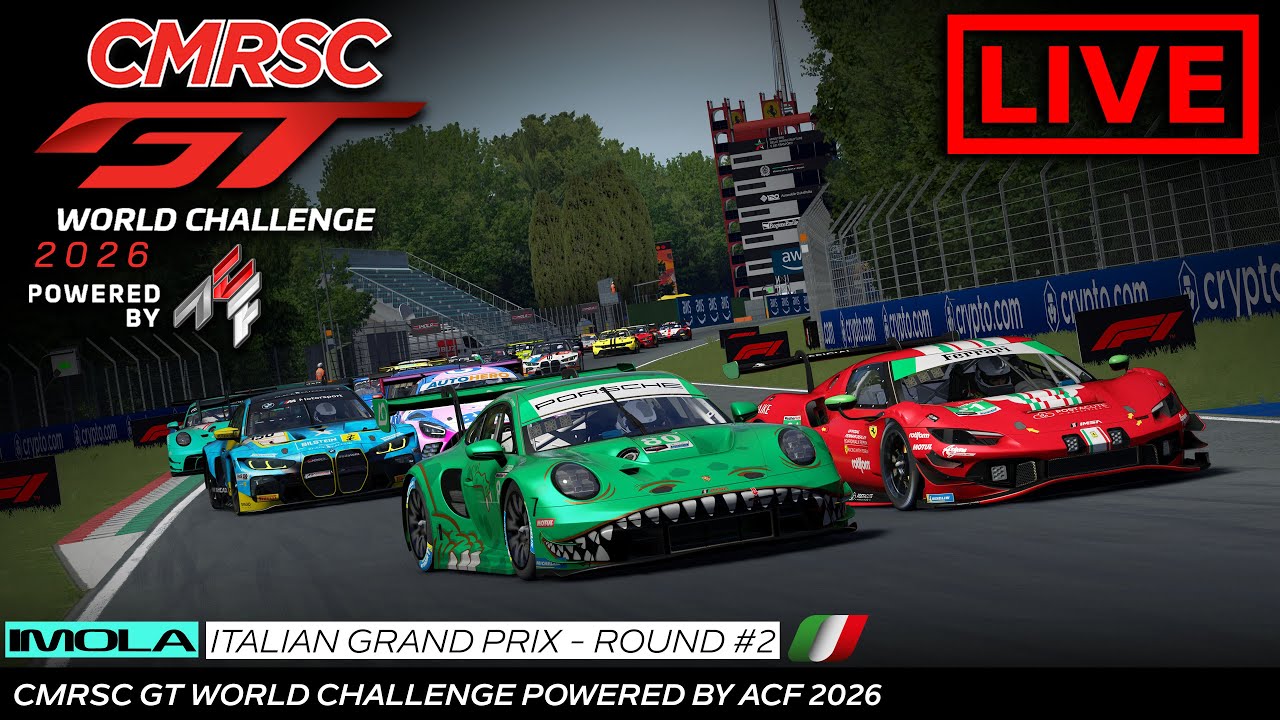 Live l Round 2 l Italian Grand Prix l CMRSC GT World Challenge Powered by ACF