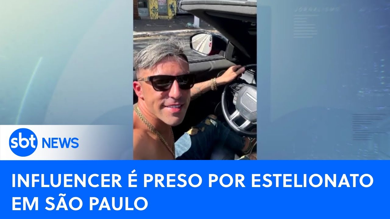 Influenciador procurado pela Justiça por estelionato é preso em SP | #SBTNewsnaTV (05/08/24)