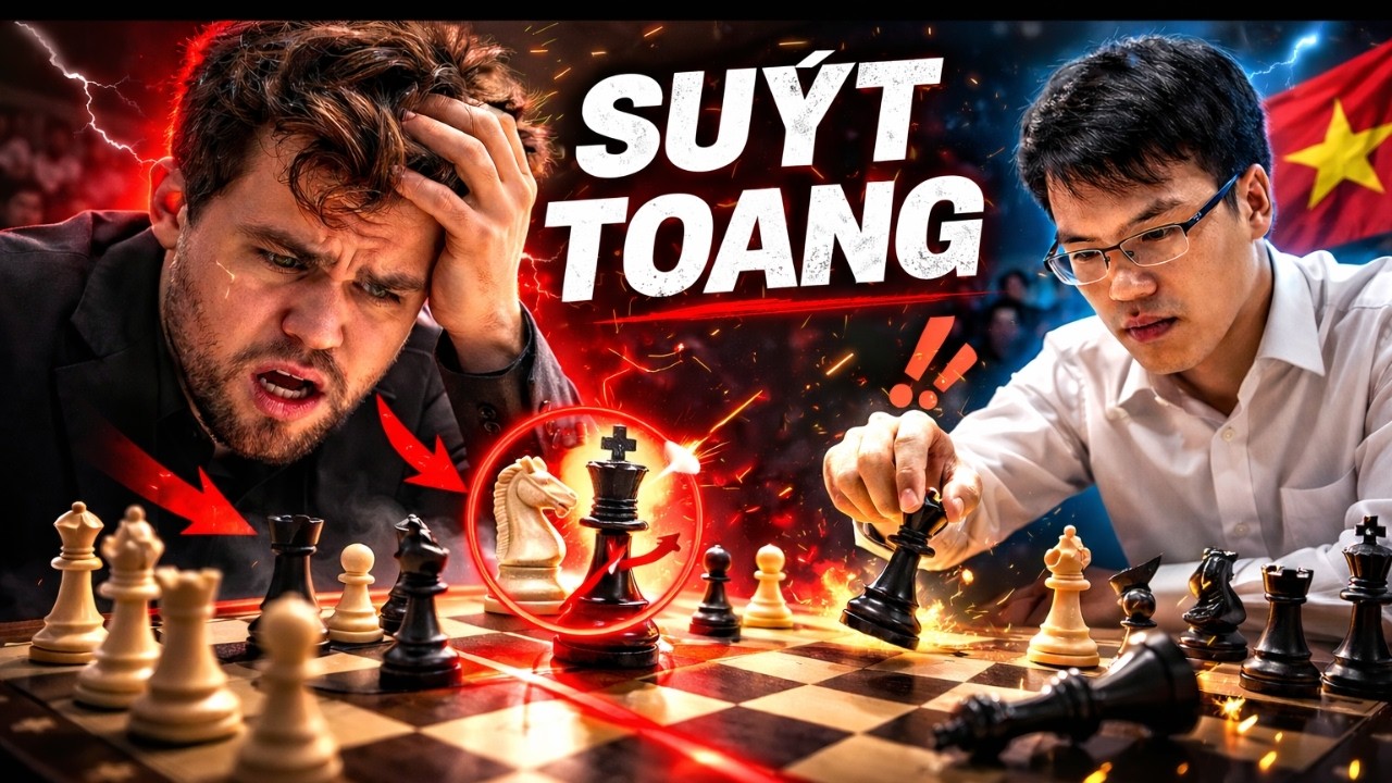 Carlsen suýt gục trước Quang Liêm? Nước đi khiến tất cả sững sờ!