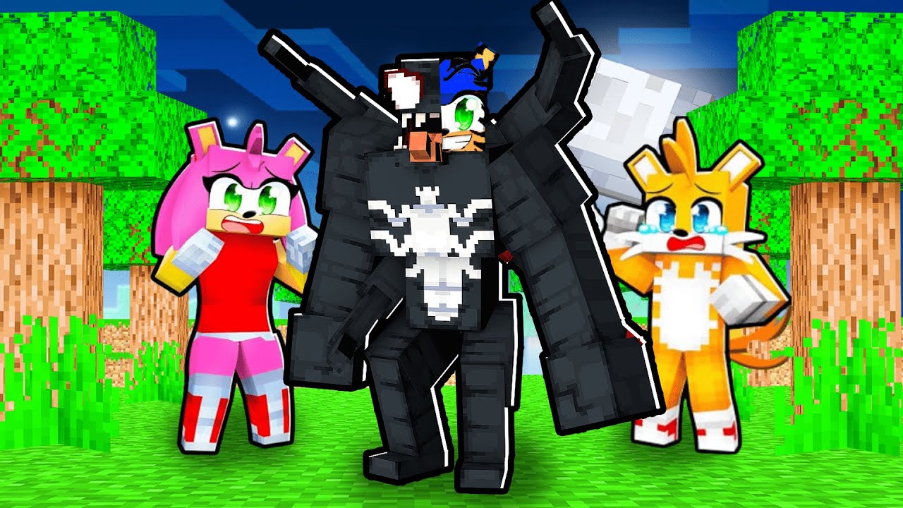 Sonic and Tails - SPIDERMAN vs VENOM CHALLENGE in Minecraft!