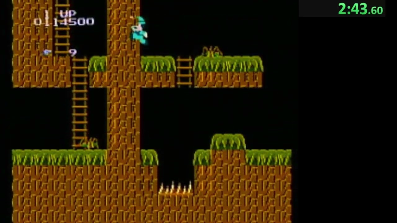 Super Pitfall (NES) Any% Speedrun in 4:55