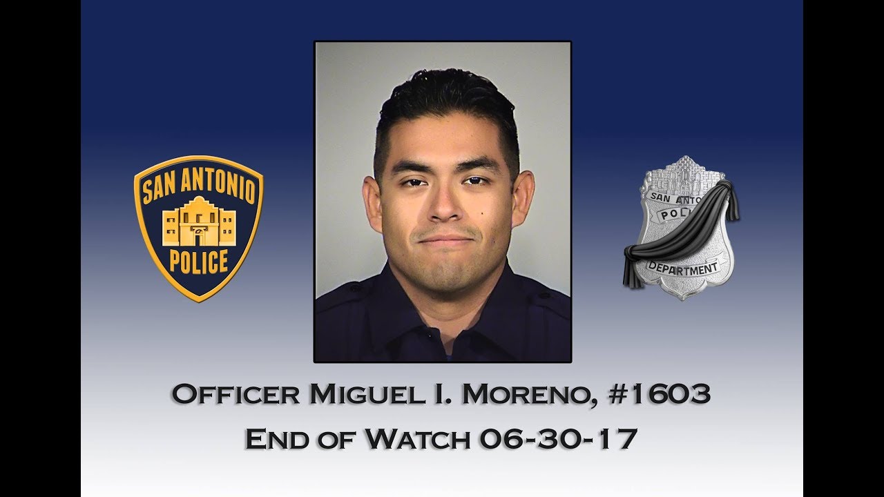 SAPD Officer Miguel Moreno video tribute