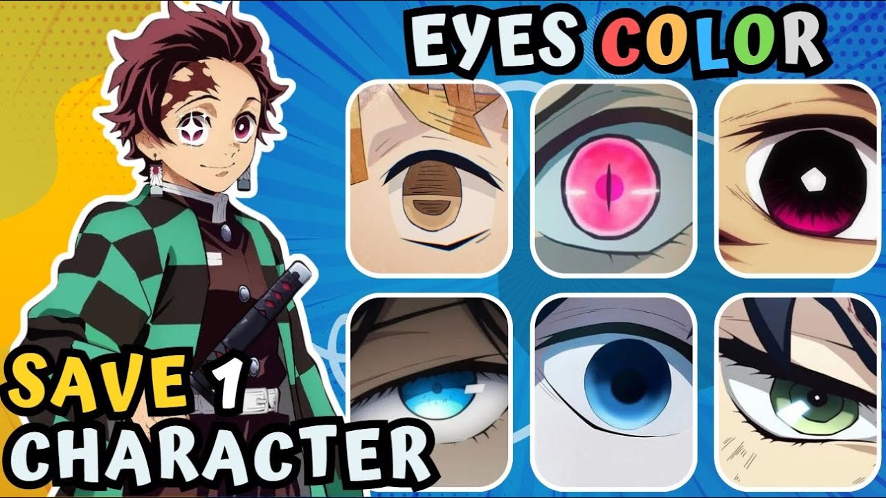 SAVE ONE ANIME CHARACTER BY EYE COLOR! 🔥 Ultimate Anime Quiz Challenge | Which One Will You Choose?