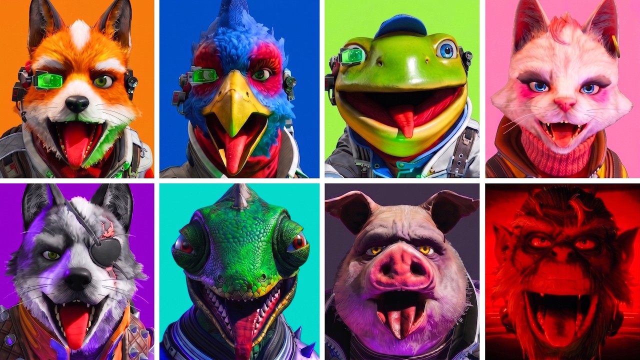 Star Fox Switch 2 - All Characters Avatars (100% Unlocked)