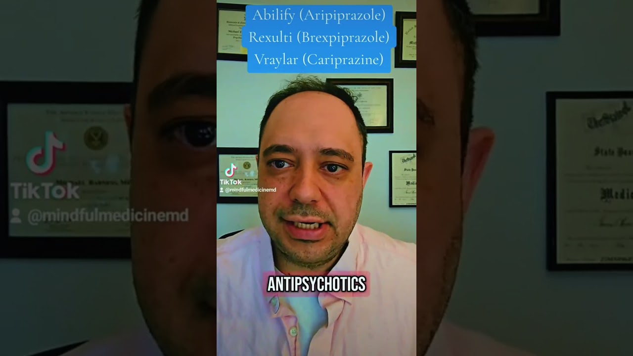 #abilify #aripiprazole #rexulti #brexpiprazole #vraylar #cariprazine #dopamine #antipsychotics