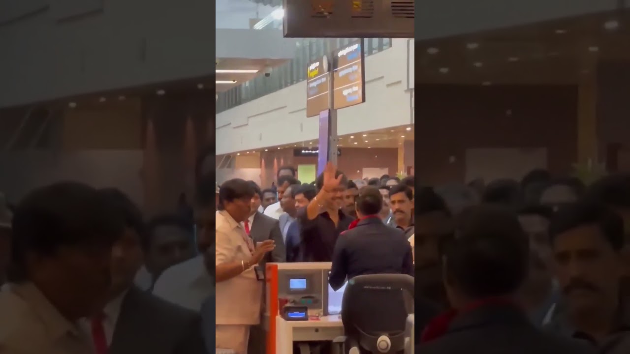 Tamilnadu CM Vijay London Trip | Chennai Airport