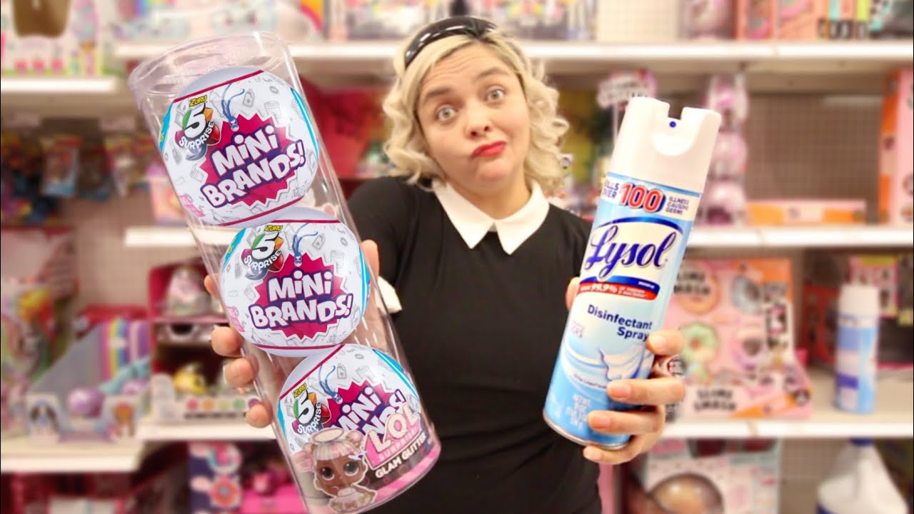 Preparing for the CORONAVIRUS with Lysol, Bleach and MINI BRANDS!