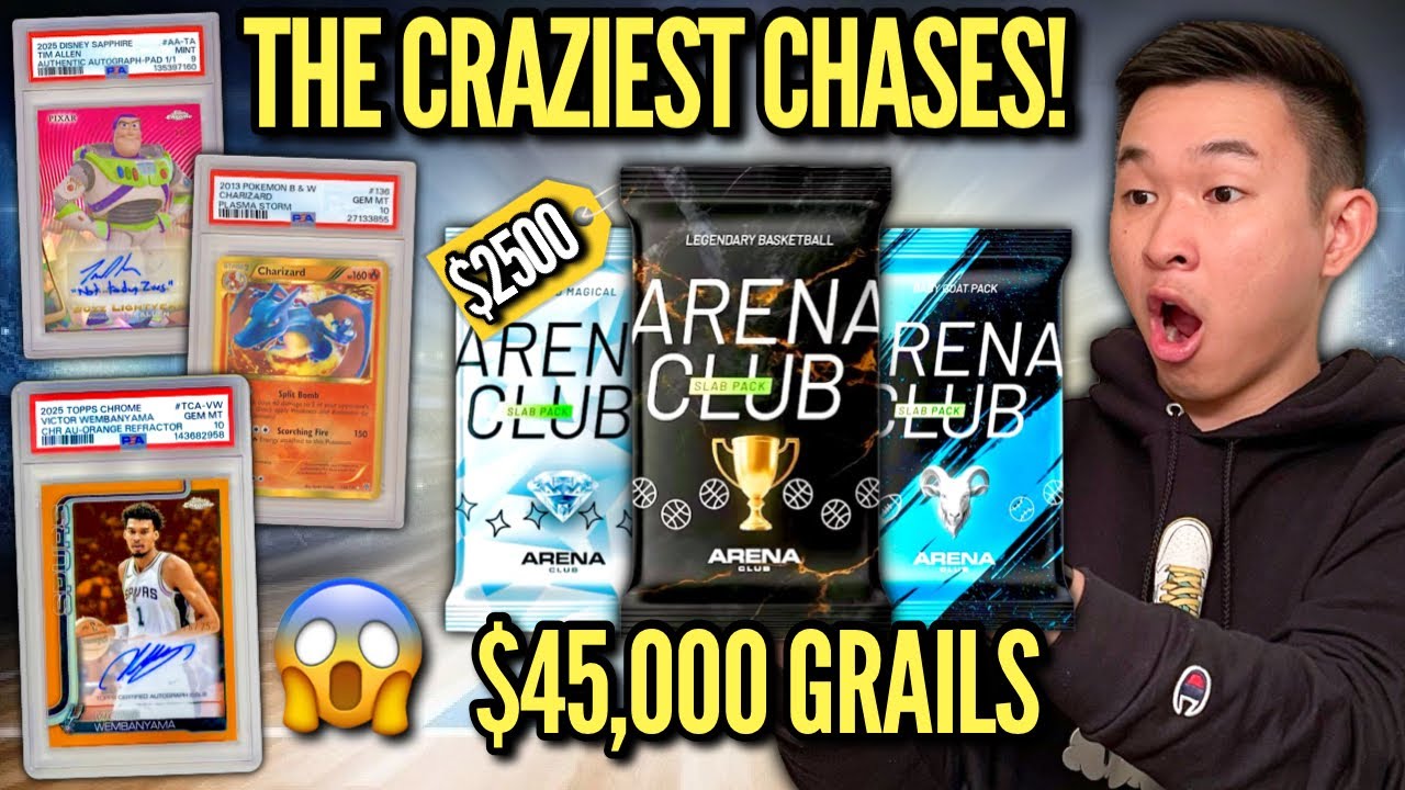 I went CRAZY chasing $45,000 GRAILS from the NEWEST MYSTERY SLAB PACKS (CHASER PULL)! 😱🔥
