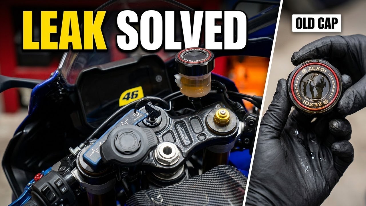 Motorcycle Brake Reservoir Cap No Good DIY