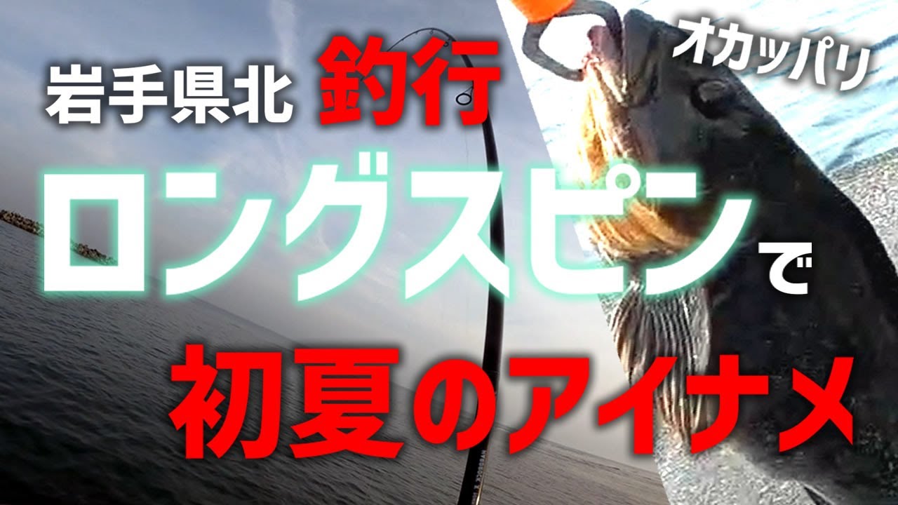 ロングスピンでアイナメ釣行 in 初夏の岩手県北 岩礁攻略！良型 ロックフィッシュ