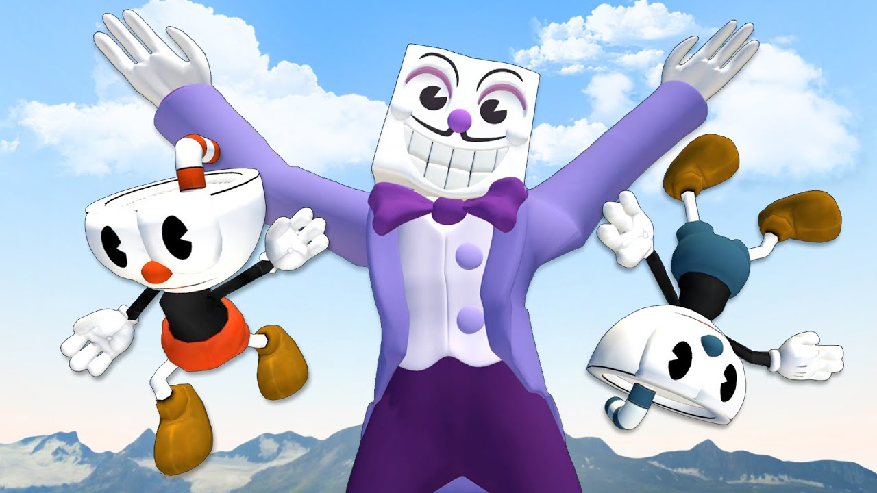 Cuphead: Рэгдолл Прыжки и Падения [GMOD] - Серия 45