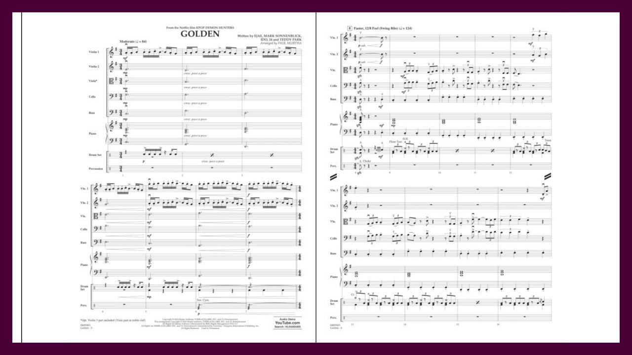 Golden (from KPOP Demon Hunters) | Arr. Paul Murtha