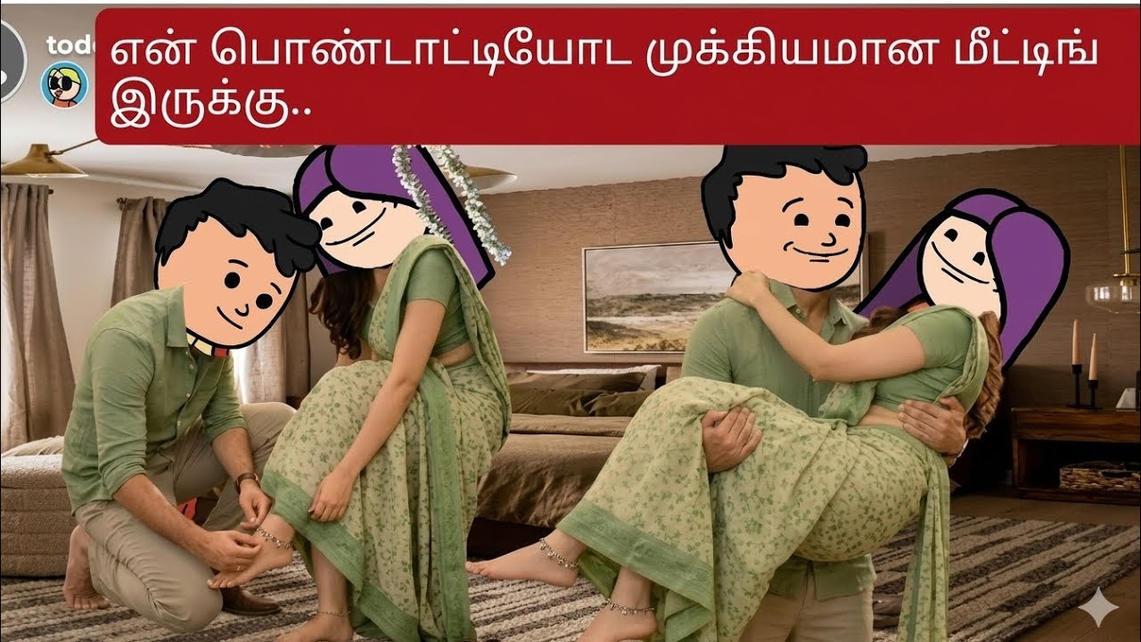 தியா:123 நீங்க தான  வாங்கிட்டு வந்தீங்க அப்போ நீங்களே வச்சிவிடுங்க