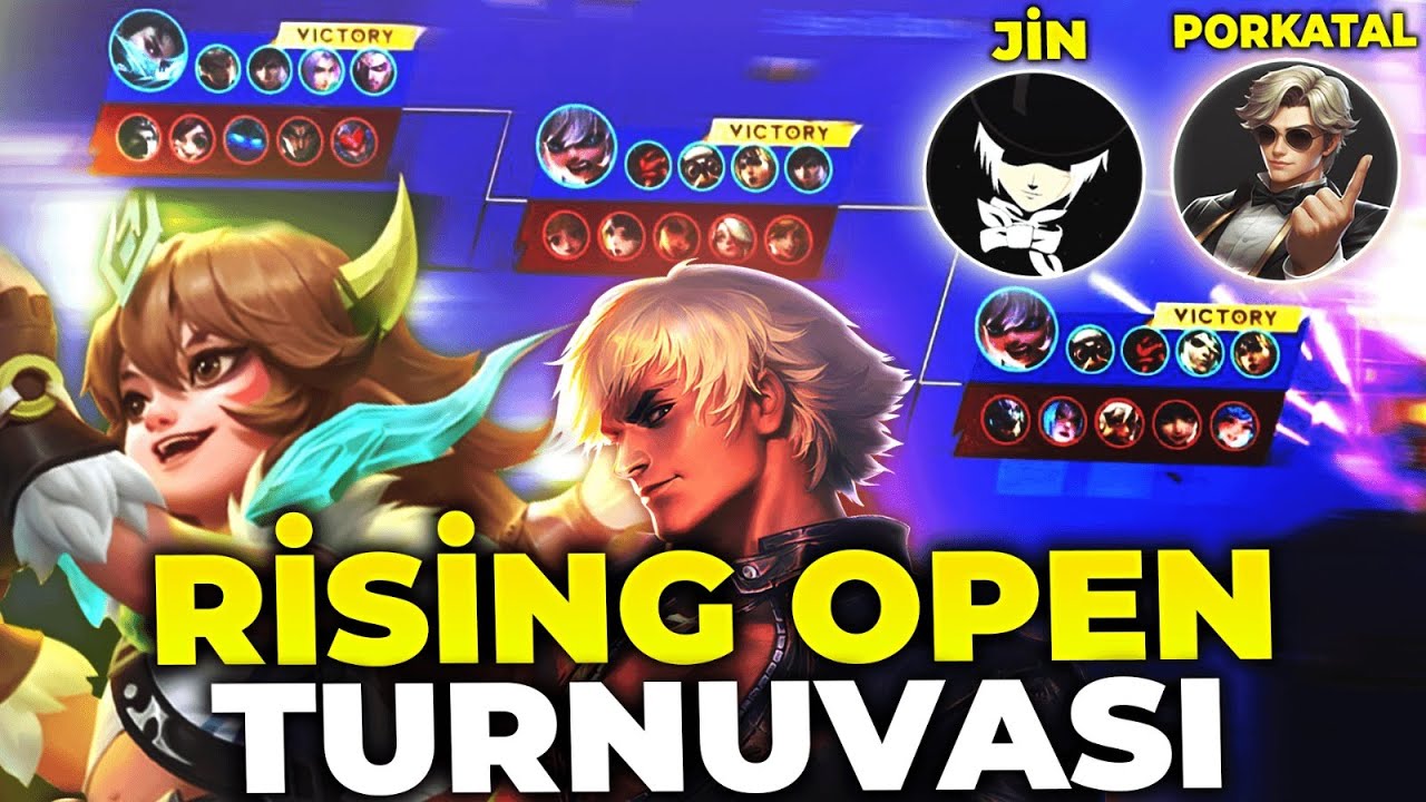 RİSİNG OPEN TURNUVASINA KATILDIK 1. TUR - Porkatal Jin Çapi | Mobile Legends