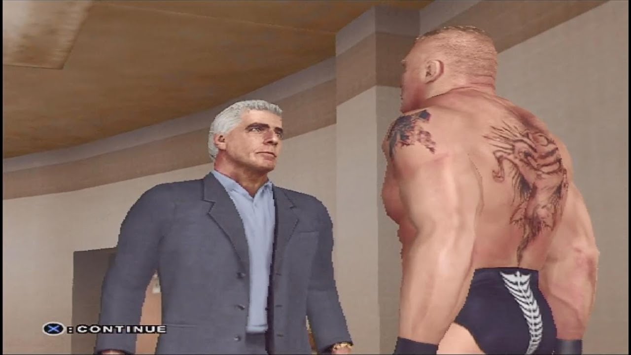 WWE SmackDown! Shut Your Mouth - Brock Lesnar (Part 1) - Season Mode (PlayStation 2)