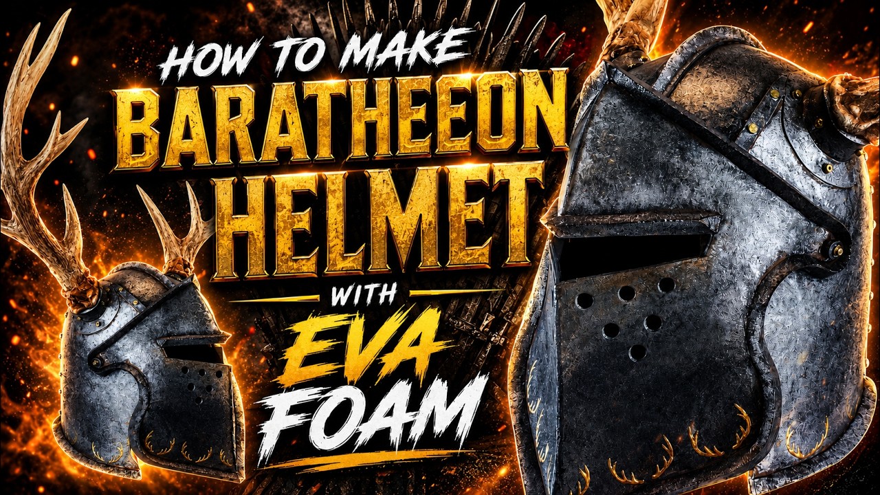 How to Make Robert Baratheon Helmet with EVA foam Antlers | Foam Horns Game of Thrones Stag Helmet