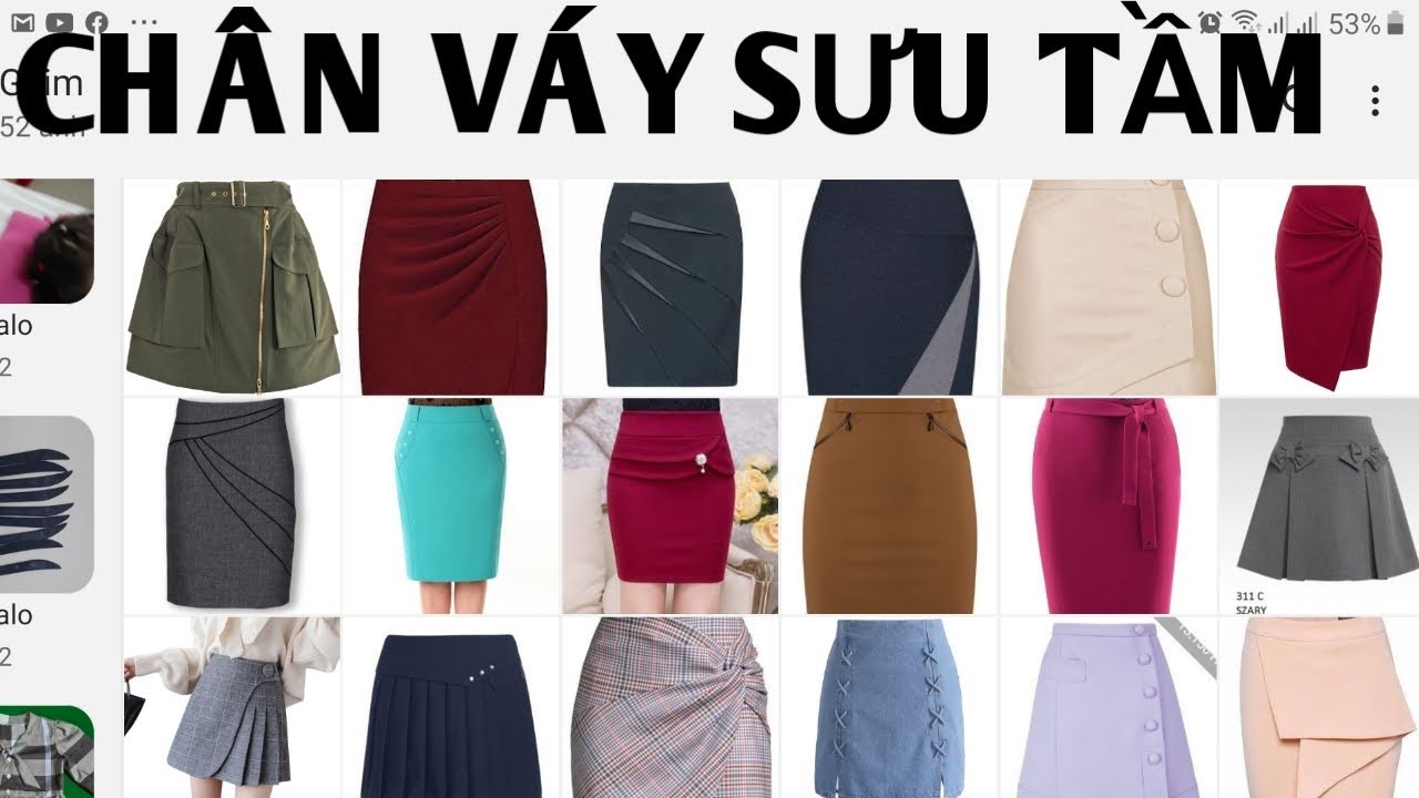 179/ SƯU TẦM MẪU CHÂN VÁY ĐẸP LƯU LẠI ĐỂ DÙNG DẦN/ ĐAM MÊ MAY VÁ HANA NGUYÊN