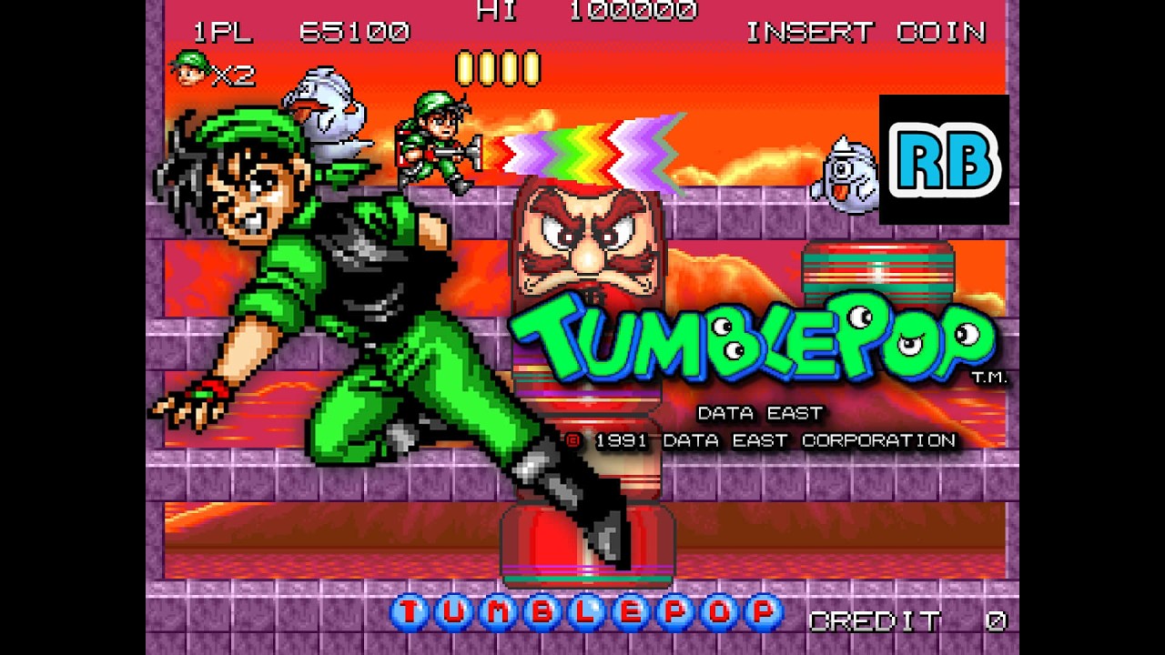 1991 [60fps] Tumble Pop (World) Speedrun 25m13s ALL