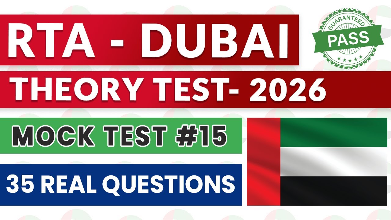 Теоретический тест RTA Dubai 2025 | 35 вопросов для проверки ваших знаний дорожного движения 📘 #r...