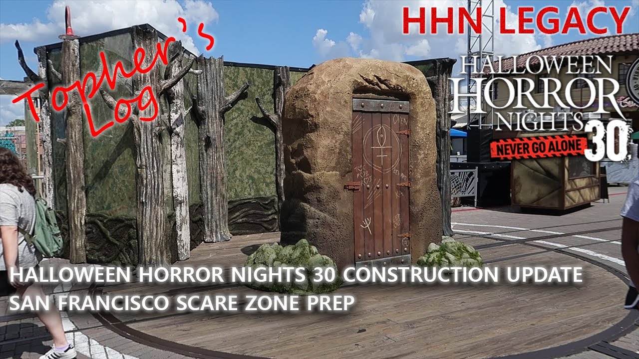 Halloween Horror Nights 30 Construction Update: San Francisco Scare Zone Prep