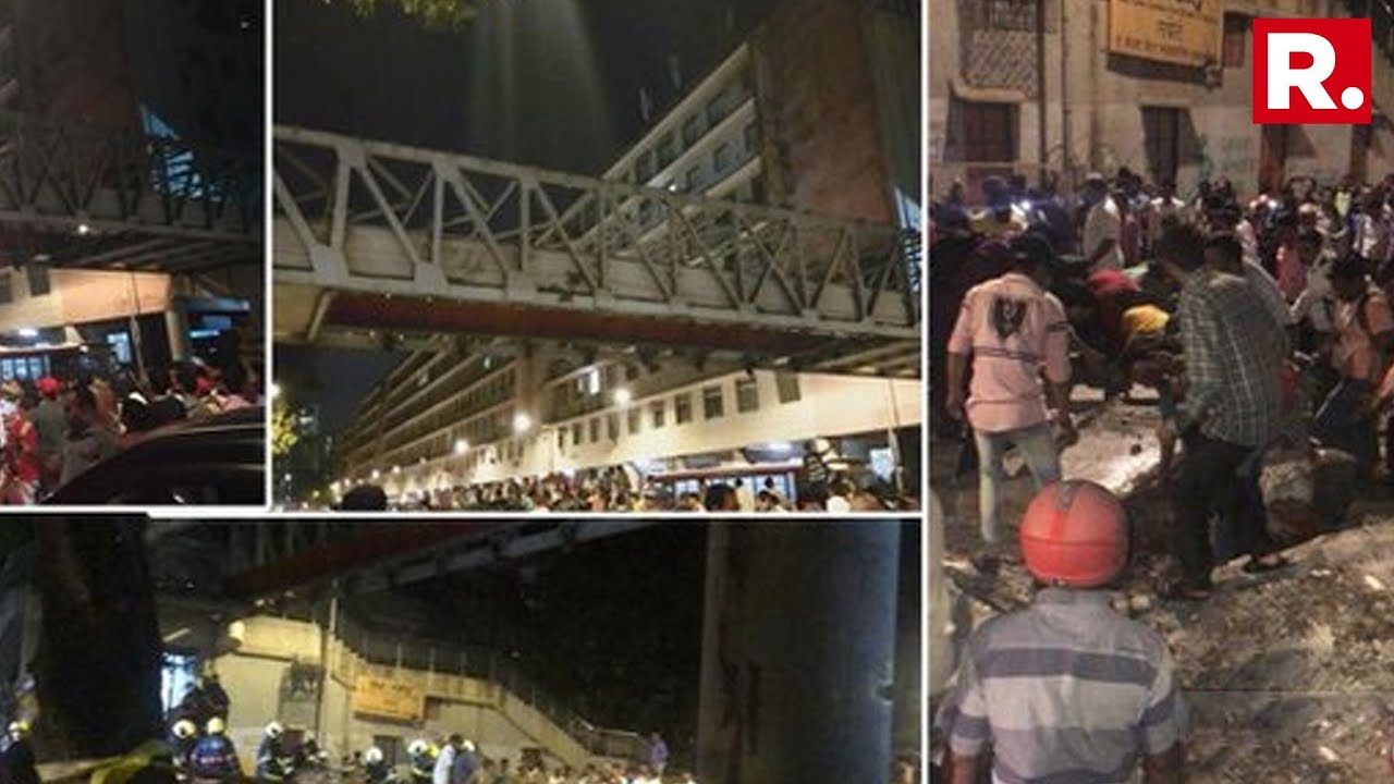 A Foot Overbridge Near CSMT Railway Station Collapses. Multiple Injuries Reported