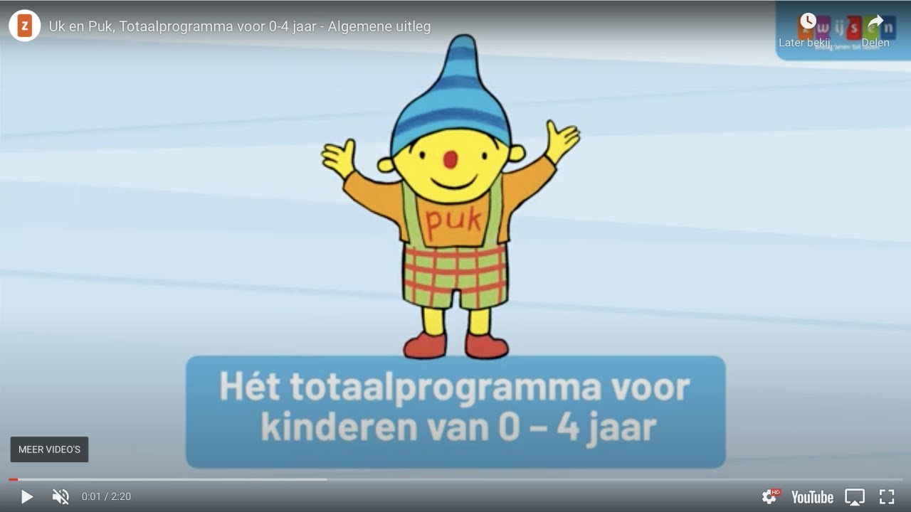 Uk en Puk, Totaalprogramma voor 0-4 jaar - Algemene uitleg