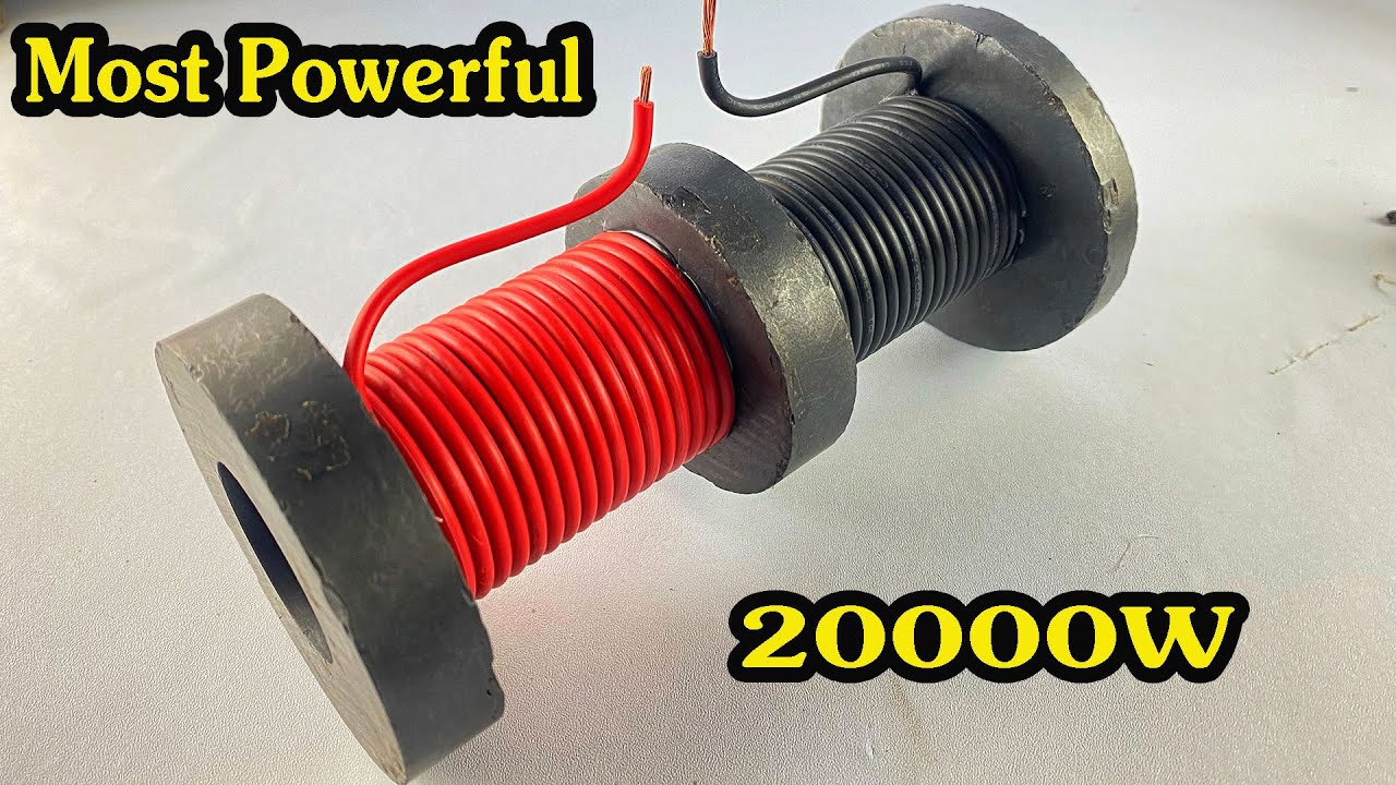 Awesome Most Powerful Free Electricity Energy 220Volt 20000w With Big Magnet & Copper Wire