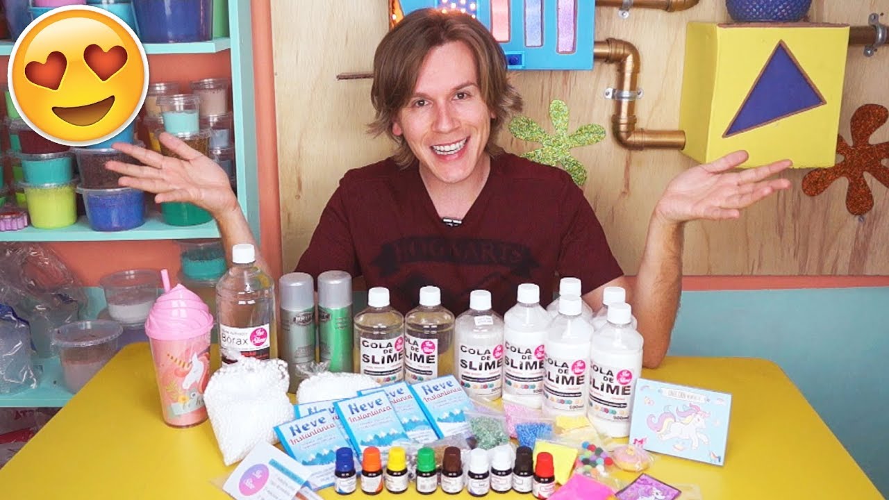 FIZ UMA SUPER SLIME COM ESSE SUPER KIT | TIO LUCAS