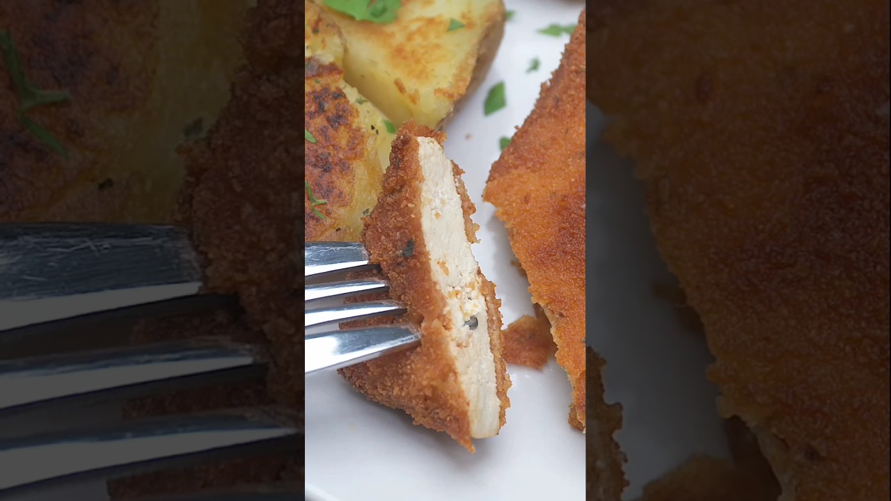 RECETA FILETES DE TOFU EMPANADOS⎮Deliciosos y muy f&aacute;ciles ! #recetasveganas #tofu #lacocinalista