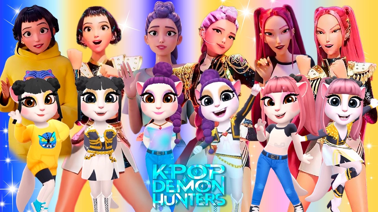 😈🎵 My Talking Angela 2 | K POP DEMON HUNTERS | Cosplay  Makeover🔥✨