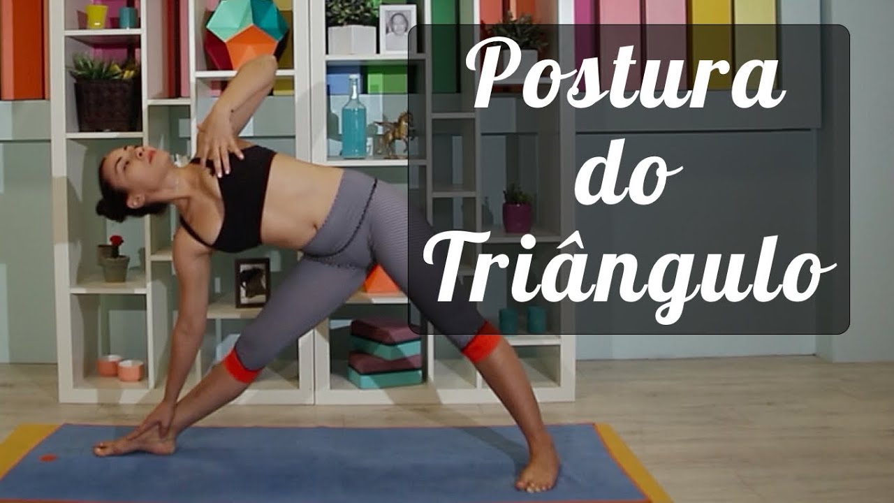 Postura do triângulo | Trikonasana - Tutorial - Pri Leite