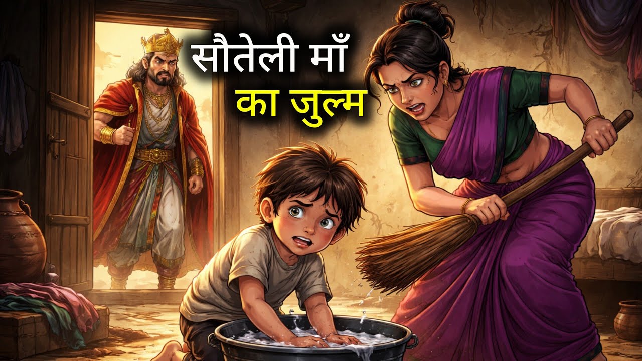 सौतेली माँ का जुल्म | Sauteli Maa Ka julm | Moral Story | Hindi Kahaniya | Cartoon Story |