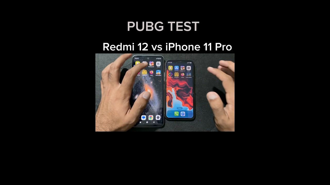 iPhone 11 Pro vs Redmi 12 - PUBG test!!