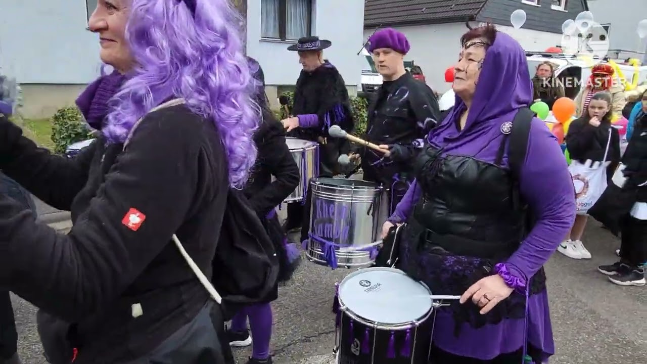 Rheinsamba beim Kinder-Karnevalszug in Wesseling 2025