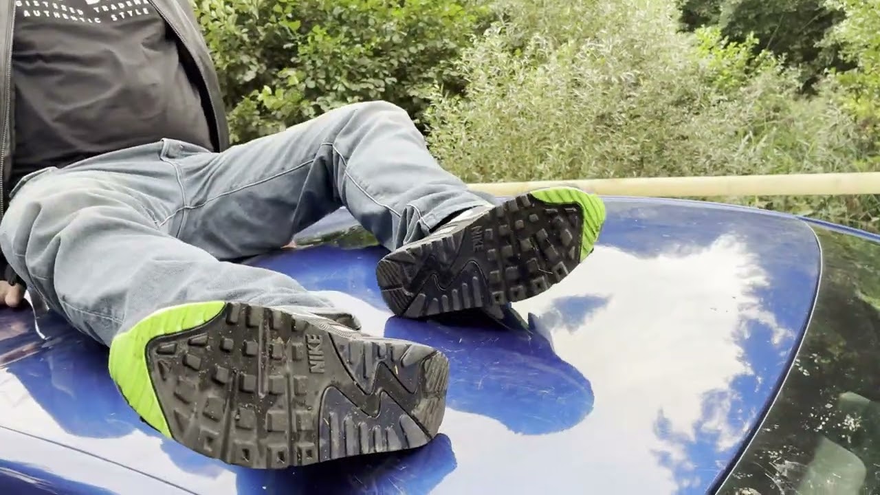 The Meeting 6 - 4 - Alex having fun on my car in Nike Airmax - POV 1